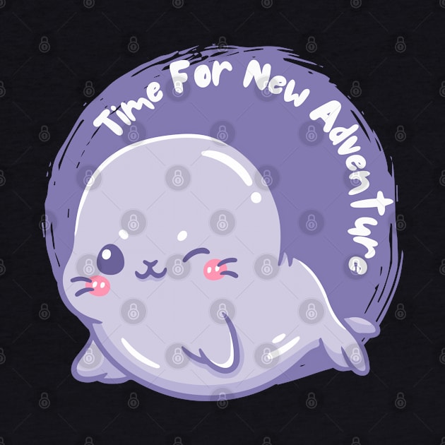 Time for new adventure Hello little seal cute baby outfit by BoogieCreates